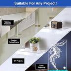Duco USA-Made Clear Cast Acrylic Sheet 1/8 Inch Thick 6" x 12" - 2 Pack of Transparent Plexiglass Sheet - Lightweight Acrylic Board for Window Replacements, Displays, Signs, and More