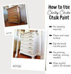 Chalky Chicks All-in-One Chalk Paint for Furniture or Cabinet - 32 Fl Oz - Matte Finish Sweet 16 (Pink) for Metal, Wood Furniture Paint - No Sanding All-in-One for Home Decor & Crafts, USA Made