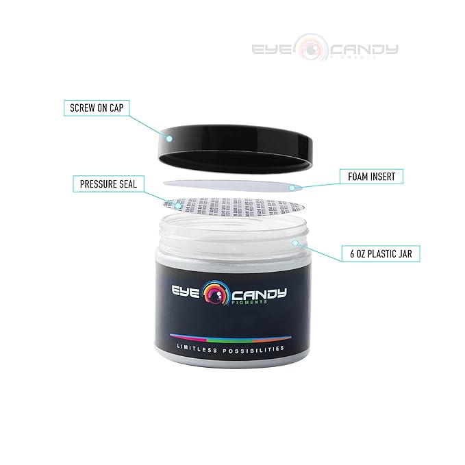 Eye Candy Pigments Premium Ghost Mica Powder - Galactic Ghost Red (50gr) - for Epoxy, Resin, Soap, Paint, Woodworking, Acrylic Pouring, Bath Bombs, Fishing Lures - DIY Arts and Crafts Additive