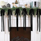 15 Yards Velvet Ribbon 1-1/2 Inch Single Face Black Velvet Ribbon Spool Prefect for Wedding, Ribbons for Gift Wrapping, Christmas Tree Ornaments Wreath Hair Bows, Ribbons for Crafts