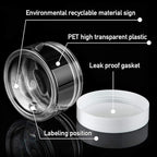 SATINIOR 36 Pieces 1.5 oz Plastic Jars with Lids Wide Mouth Airtight Reusable Container Acrylic Cosmetic Small Jars for Lotions Ointments Travel Toiletries Creams Make up Storage(White)