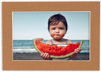 6x8 Mat for 8x10 Frame - Precut Mat Board Acid-Free Show Kit with Backing Board, and Clear Bags Brown 6x8 Photo Matte Made to Fit a 8x10 Picture Frame Matboard for Framing, Pack of 10 Mats