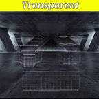 10Pcs Clear Acrylic Stamp Blocks Set, Acrylic Stamping Blocks Tools Clear Stamps with Grid Lines for Photography Props Scrapbooking Crafts Card Making