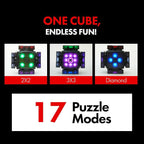 Connect | AI Robot Cube & Smart Cube, Self Scrambling STEM Cube with 10 Puzzle Types | Self Solving Speed Cube, Plays Music | Great X-Mars Experience for Kids, Teens & Adults.