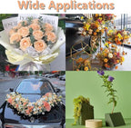 FLORABELS 8 PCS Wet Floral Foam Blocks for Fresh Flowers, Each (9"L x 4.1"W x 2.7"H)Green Foam for Flower Arrangements, Florist Foam Bricks for Weddings, Birthdays Gifts, Flower Foam Blocks for Crafts