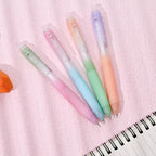 Temiary 4 Pcs Erasable Gel Pens & 10 Pcs Refills, Retractable Ink Pen with Eraser Clear, 0.5mm Fine Point Smooth Writing Make Mistakes Disappear for Crossword Puzzles Note Taking (Blue Ink)