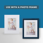 Somime 10 Pack White Photo Board 11x14 Mat for 8.5x11 Photo Mat, White Core Bevel Cut 11x14 Matted Picture Frame Mat Kit Includes 10 Pre Cut Frame Mats & 10 Acid Free Backers & 10 Clear Seal Bags