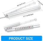 4 PCS Clear Acrylic American Majiang Tile Racks with Pushers,Mahjong All-in-One Tile Rack & Pusher, Modern American Mahjong Tile Racks