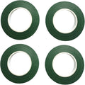 4 Rolls 1/2 Inch Floral Tapes Florist Wraps for Bouquet Stem and Flowers Making Craft Projects (30 Yards, Dark Green)