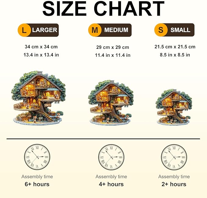WOODBESTS Wooden Puzzles for Adults (100 Piece, S, 8.5 * 8.5in) Fox House Wood Puzzle Adult, Unique Wooden Animal Jigsaw Puzzles, Family Game and Birthday Gifts for Friend