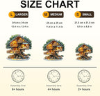 WOODBESTS Wooden Puzzles for Adults (270 Piece, L, 13.4 * 13.4in) Fox House Wood Puzzle Adult, Unique Wooden Animal Jigsaw Puzzles, Family Game and Birthday Gifts for Friend