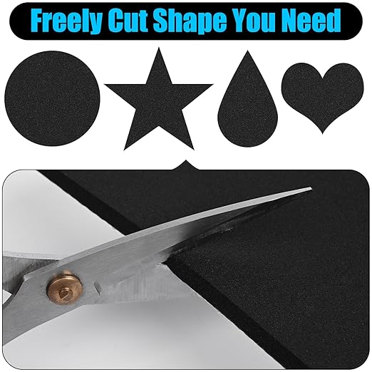 ToLanbbt 6 PCS Adhesive Foam Padding Sheets Closed Cell Neoprene Foam Sheet 1/8" Thick, 12" x 8" Self Stick Insulation Anti Vibration Pads Anti-Slip for Furniture, Cars, Speakers, DIY