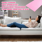 Amylove Polyurethane Foam 24" x 72" High Density Cushion Upholstery Foam Sheet for Seat Replacement DIY Projects Chairs Headboards Sofas Home(1/2" x 24" x 72",Pink)