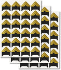 GOONAVI 15 Sheets 360 Pcs Gold On Black Acid-Free Photo Corners Mounting Self Adhesive for DIY Photo Album Journal