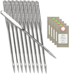 50 Pcs Sewing Machine Needles for Brother, Size 100/16 130/705H HAx1 Embroidery Machine Needles for Brother Sewing Machine (5 Pack of 10 Needles)