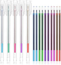 iNee 5 Colors Extra Fine Tip Water Erasable Fabric Marking Pen with 10 Free Refills for Cross Stitch, Embroidery, Sewing, Quilting