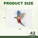 Canvases for Painting 8x10 Inch, 42 Pack Blank Painting Canvas Boards for Painting Supplies-Cotton Canvas Panels Acid-Free Primed for Oil Paint,Watercolor, Acrylic Paint, Gouache and Tempera.