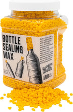 Blended Waxes, Inc. Bottle Sealing Wax Beads, Premium Pastille Wax Seal Beads For Wine, Beer, and Liquor Bottle Closure, Seals Between 25-30 Bottles, 1 lb, Bright Yellow