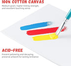 Simetufy Canvas Boards for Painting 11”x14” 46 Pack Bulk Canvases for Painting - Cotton Canvas Panels for Oil, Acrylic & Watercolor Painting