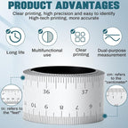 4 Pcs 39.37 Inch Magnetic Ruler Flexible Magnetic Ruler Magnet Measuring Tape with Both Inches and Centimeters, Suitable for Whiteboard, Lathes, Workshops, Table Saws, Mills, Easy to Take