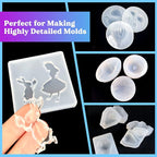 LET'S RESIN Silicone Mold Making Kit-Translucent Silicone Rubber Non-Toxic Liquid Mold Making Silicone-20.46oz Super Elastic Molding Silicone-Ideal for 3D Molds,Resin Molds,Silicone Molds-4H Fast Cure