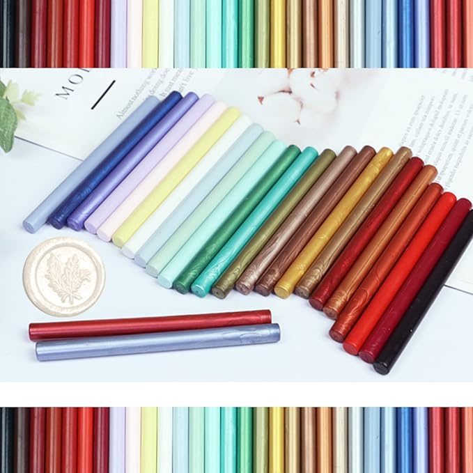 Pearl Purple Wax Sealing Sticks - 10pcs for Glue Gun and Seal Stamp, Melting Wax for 0.43'' Glue Gun
