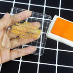 6 Pieces Stamp Blocks Acrylic Clear Stamping Blocks Tools with Grid Lines for Scrapbooking Crafts Making