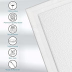 KEFF Canvas Boards for Painting - 12x12 6-Pack Bulk Canvas Panels, 100% Cotton Triple Primed Large Canvases for Art Painting Supplies, Acrylic, Oil, Watercolor & Tempera