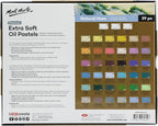 Mont Marte Extra Soft Oil Pastels Natural Hues Premium 39pc, Assorted Natural Oil Pastel Colors, Vibrant, Buttery, Versatile Art Pastels for Blending, layering & Shading, Coloring and Sketching