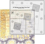Quilting Ruler, Multi-Purpose Sewing Templates, Motion Sewing Templates, Quilt Templates Acrylic Log Cabin Trim Tool for Cutting Patterns, Sewing Accessories