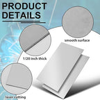 1 Pcs 16 Gauge Metal Sheet 24 x 12 Inch Cold Rolled Mild Carbon Steel Plate Square Weldable Sheet Metal Panels for Outside Industrial Projects Weld Accessories