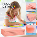 25 Pcs 4"x6" Rubber Carving Blocks, Linoleum Blocks, Stamp Carving Blocks for Printmaking, Linocut Artists, Crafts and More,(Pink) by KUKLIPJIM.