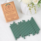 Olive Green Sealing Wax Sticks, WASOHLING 20Pcs Glue Gun Wax Seal Sticks for Wax Seal Stamp, Green Wax Seals for Wedding Invitation Envelope Letter Seals, Craft Adhesive (Mini Size)