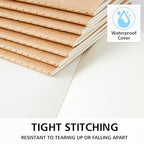 feela 15 Pack Blank Kraft Notebooks, Unlined Sketchbook Note Pad Travel Journal for Drawing Doodling Writing, Journal Bulk For Women Kids Students Office School Supplies, A5, 60 Pages, 8.3” X 5.5”