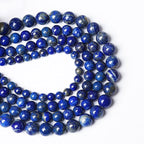 8mm 90PCS AAA+ Natural Lapis Lazuli Gemstone Beads Round Loose Stone Beads for Jewelry Making DIY Bracelets Necklace Earrings 32" 2 Strands
