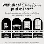 Chalky Chicks 8 Fl Oz Matte Hail (White) Chalk Paint for Furniture Without Sanding, No Prep Furniture Paint No Sanding All in One for Crafts, Wood, Walls, Cabinet, Metal, Dresser, Farmhouse