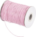 MECCANIXITY Waxed Cord 0.8mm Waxed Polyester Cord 175 Yard Wax String for Bracelet Making,Necklaces, Beading,Jewelry Making and DIY Crafts(Light Pink)