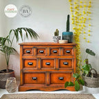 Dixie Belle Paint Company Chalk Finish Furniture Paint - Florida Orange (4oz) - Matte Bright Orange Chic Chalk Mineral DIY Furniture Paint