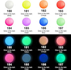 AUREUO Glow in the Dark Acrylic Paint, 8 Colors x 2 Fl Oz / 60ml Neon UV Black Light Paints for Halloween, Rocks, Wood, Craft, Canvas, Paint Party Supplies