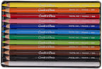 Conté à Paris Pastel Pencils with 12 Assorted Colors, Black