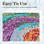 36" x 118" Mosaic Mesh for for Back Mounted Tile with Gloves, Fiberglass Mosaic Mesh Backing Boast for Tile Installation Supplies Tools, Non Sticky (36" x 118")