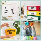 Alphabet Stickers, 1''Inch 12 Sheets Black Letter Stickers, Self Adhesive Vinyl Mailbox Numbers, Self Adhesive Letters for Bulletin Boards, Classroom, Home Decor
