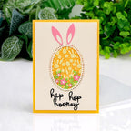 BAOFALI 3D Embossing Folder for Card Making,Easter Bunny Plastic Texture Fades Embossing Folder Template for Scrapbooking Cardstock Album DIY Decoration Paper Crafting 6.3x4.5inch