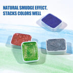 Mini Forestry Shifting Watercolor Painting Set - 40 Color Shifting Watercolor Paints, Shimmer Metallic & Glitter Watercolor Paints, Matisse & DunHuang Style