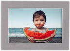 5.5x8.5 Mat for 8.5x11 Frame - Precut Mat Board Acid-Free Charcoal 5.5x8.5 Photo Matte for a 8.5x11 Picture Frame, Premium Matboard for Family Photos, Show Kits, Art, Picture Framing, Pack of 25 Mats