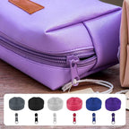 DOITEM 13 Yards 6 Pieces #5 Zippers Assorted Nylon Zipper Nylon Coil Zippers Colorful Sewing Zipper 24 Plastic Sliders for Sewing Supplies