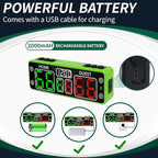 YZ Upgraded Digital Scoreboard with Timer, Mini Magnetic Electronic Scoreboard, LED Portable Scoreboard Basketball, Cornhole Score Keeper for Indoor&Outdoor Games