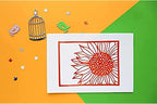 Lapoo Metal Cutting Die for Scrapbooking, 3D Backgrounds Frame New Cutting Dies DIY Album Card Making Decor Paper Craft Metal Die Cuts Party Wedding Decorations (Sunflower A 3.8 x 5 in)