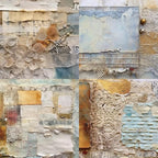 6x6 Single-Sided Scrapbook Paper Pad-Vintage Mixed Media Collection-Decorative Crafting Paper for Scrapbooking, Card Making Art - 24 Sheets