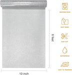 Silver Glitter HTV Heat Transfer Vinyl Rolls- 10" x 8ft. Glitter HTV Silver for Shirts. Iron on Vinyl and Heat Transfer Vinyl for All Cutters Machines. Easy to Cut & Weed Heat Vinyl Designs